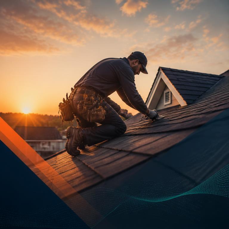 Roofer website demo photography